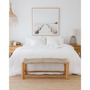 New Magic Linen White Linen Duvet Cover Size Queen.